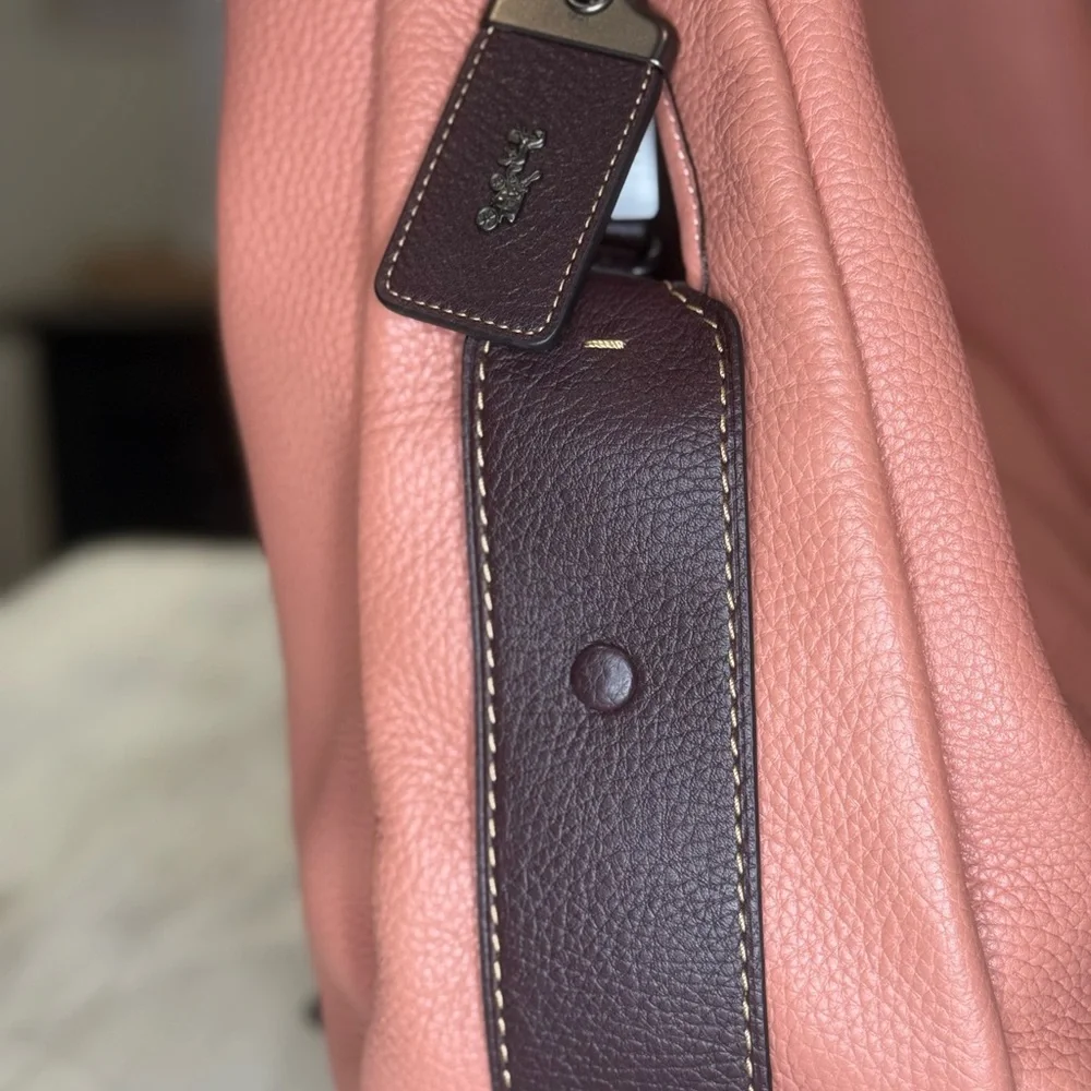 Coach 1941 Bandit Tea Rose Leather XL Hobo Bag-E1780-86760